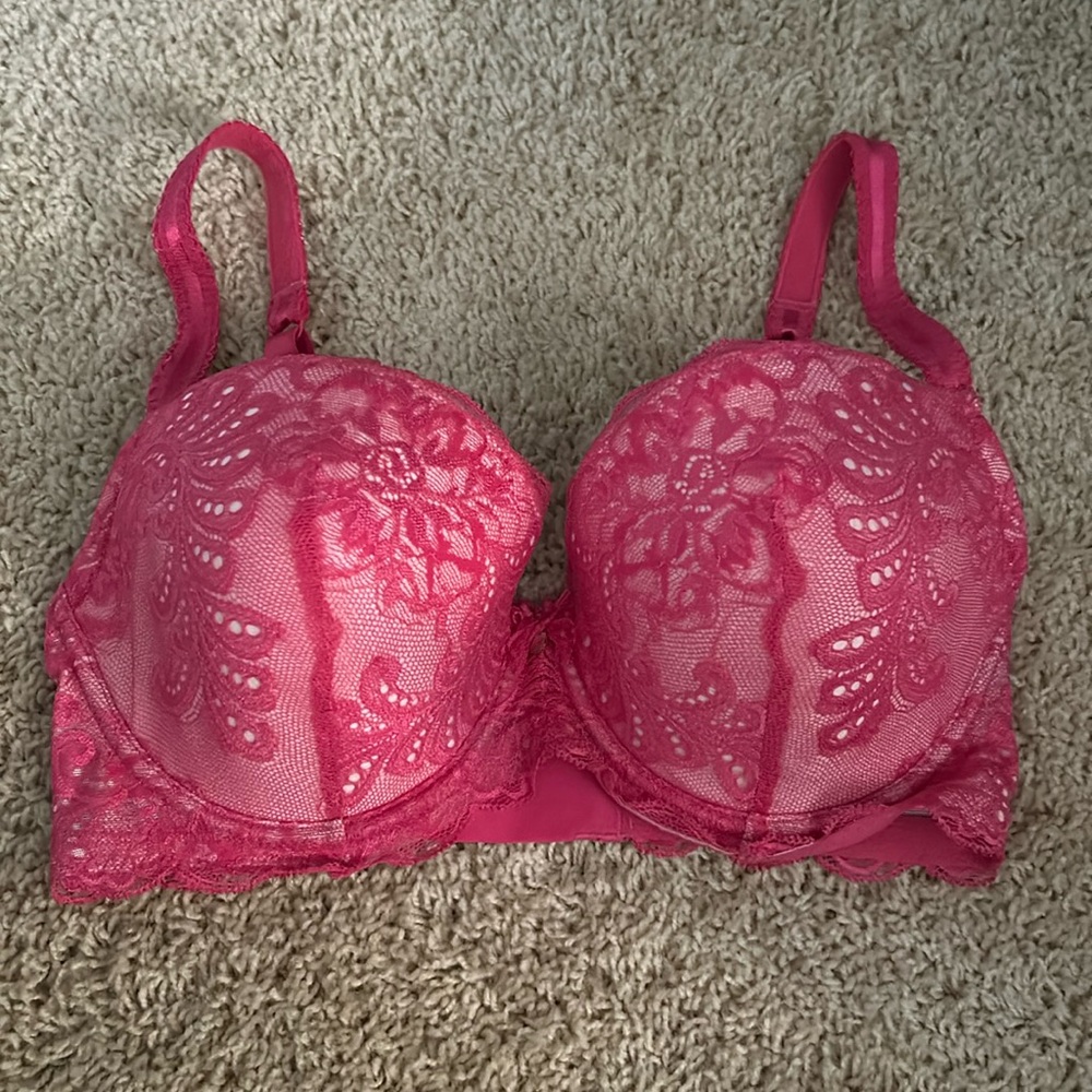 34DDD Le Mystere Pink Lace Bra - Picture 2 of 4